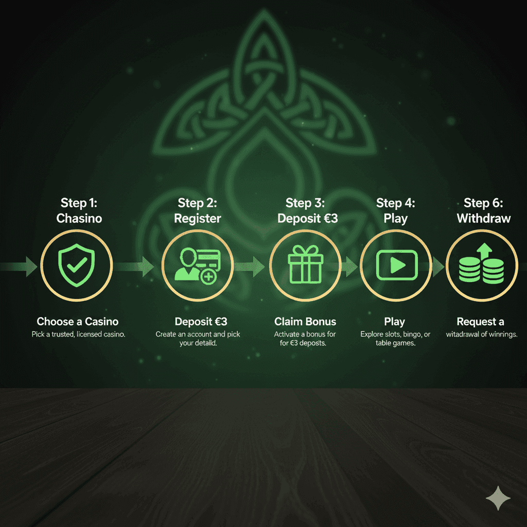 Slot and table game choice for a small budget, shown in an Irish Lucky EU guide