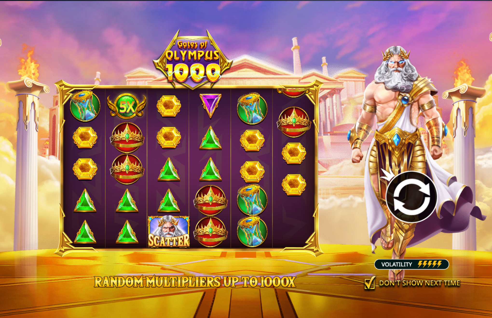 IrishLucky EU game of the month: Gates of Olympus