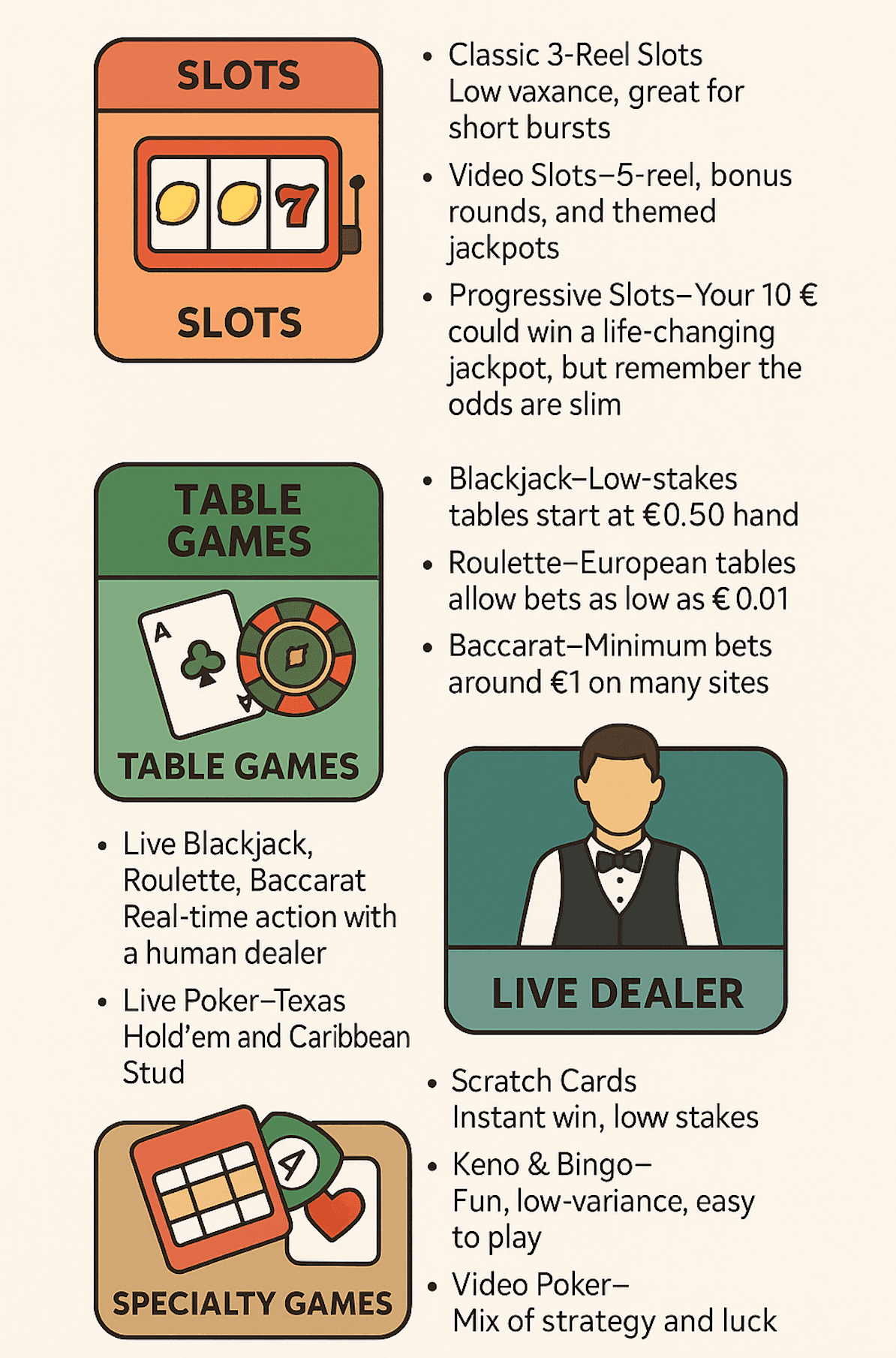 10€ deposit games
