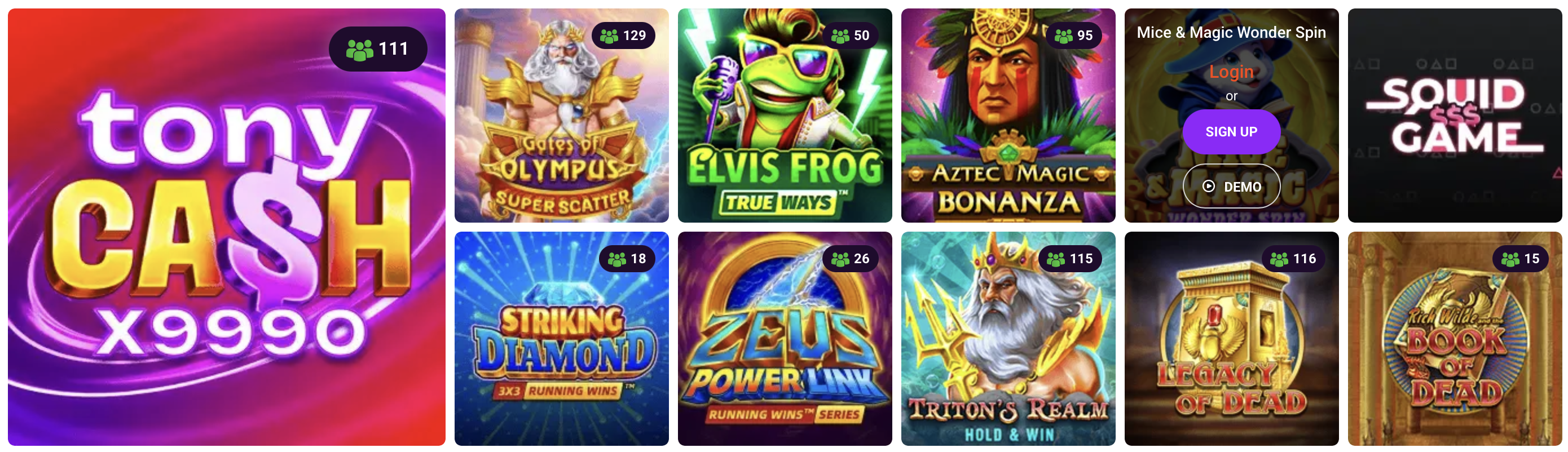 tonybet games