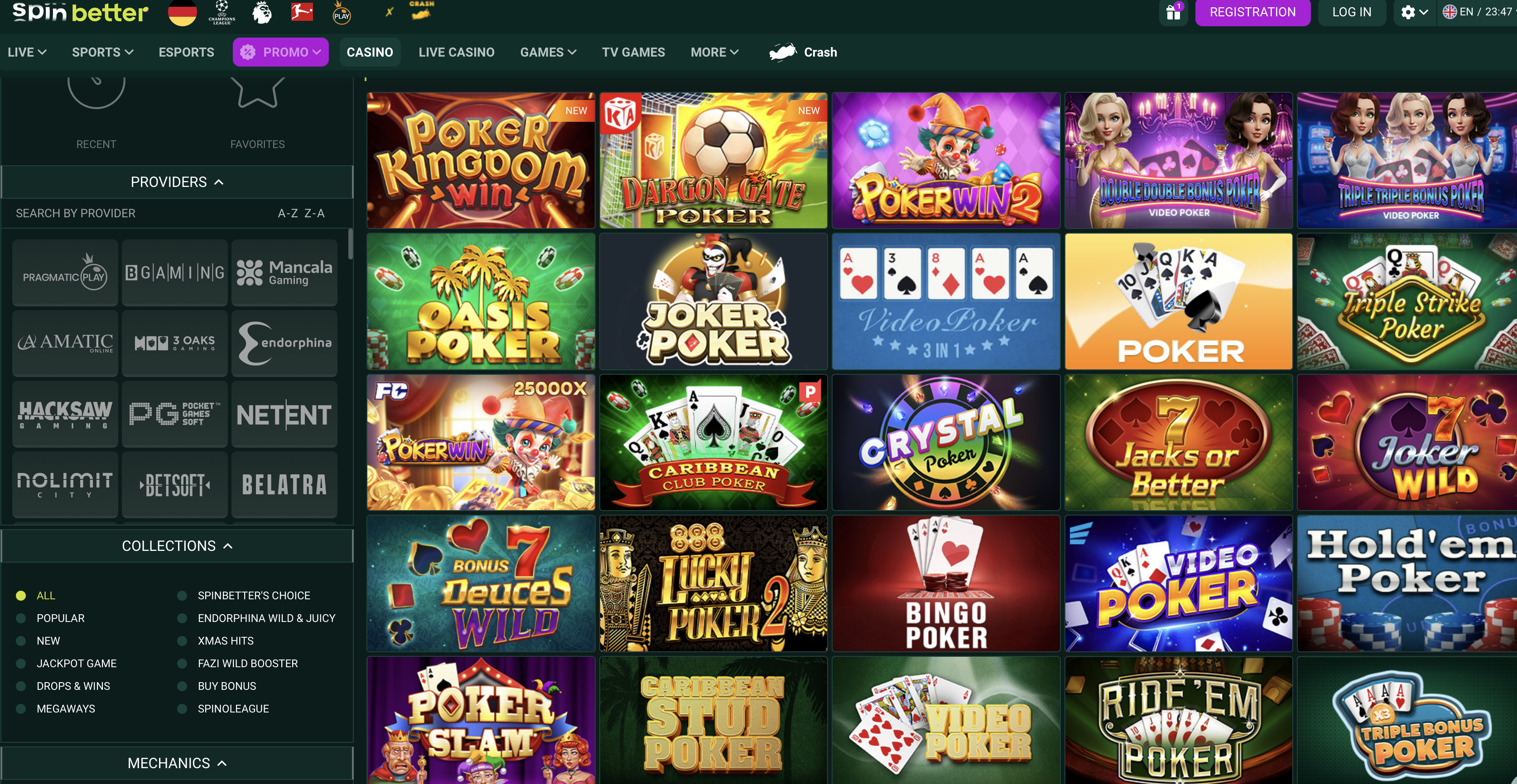 spinbetter poker casino